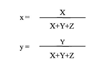 x，y色度坐标