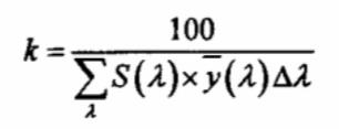 归化系数K值计算式
