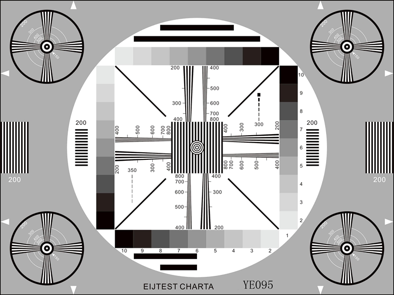 解析度综合测试卡反射式